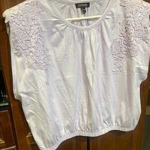 Express Purple Blouse Elegant Top